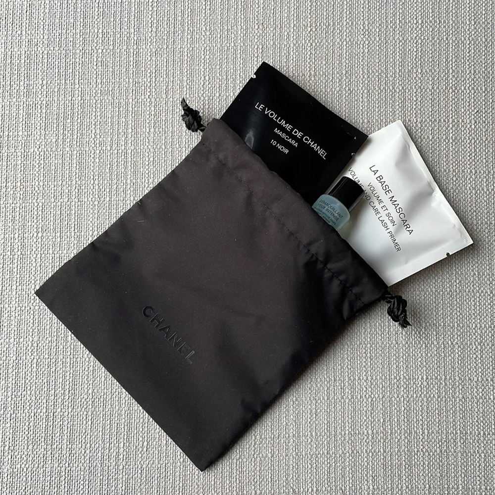 CHANEL EYE mini set with black drawstring pouch